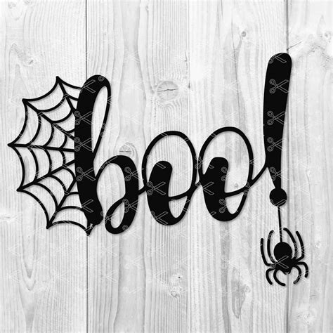 Halloween SVG DXF PNG Cut File - Boo SVG File