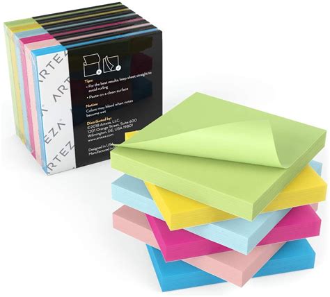 Sticky Notes, 100 Sheets - Pack of 24 | ARTEZA