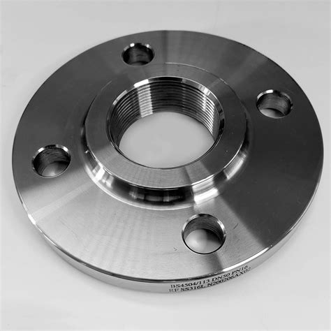 THREADED BACKING FLANGES 4 HOLES : Sourced Components