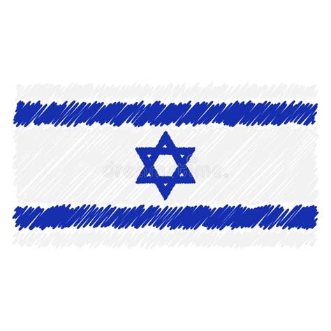 Israel Flag And Hand On White Background. Vector Illustration Stock Vector - Illustration of ...