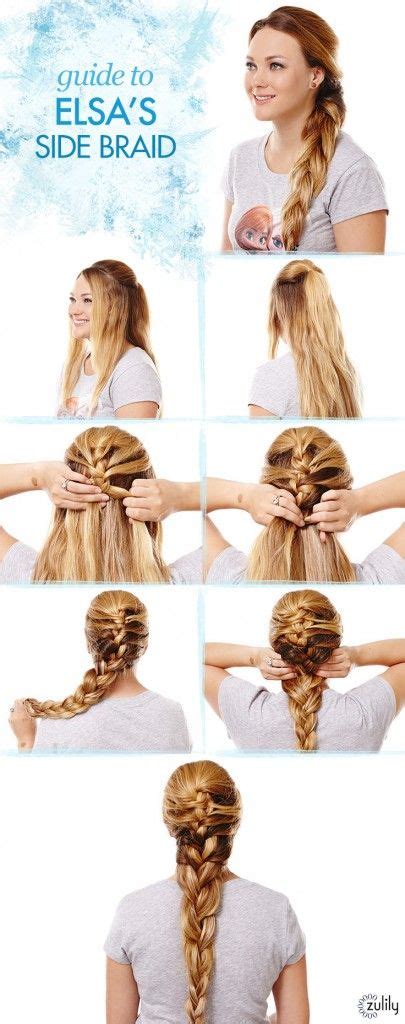 Frozen Hairstyles How To | Anna's Coronation Updo & Elsa's Braid | Frozen hair, Elsa hair ...