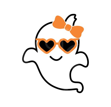 Girly Ghost Face Svg