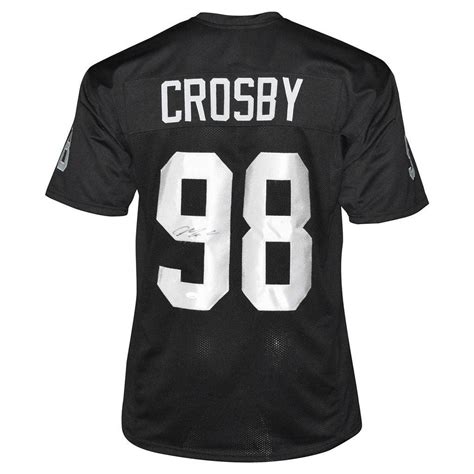 Maxx Crosby Signed Las Vegas Pro Black Football Jersey (JSA) — RSA