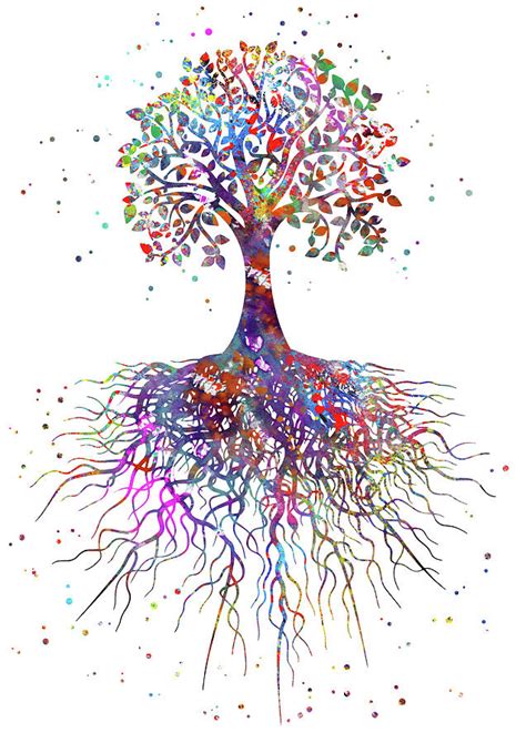 Tree rooted Painting by Art Galaxy | Pixels