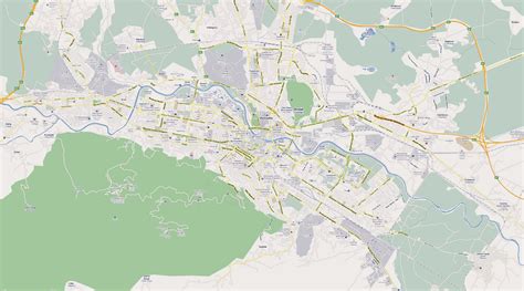 Large detailed road map of Skopje. Skopje large detailed road map | Vidiani.com | Maps of all ...