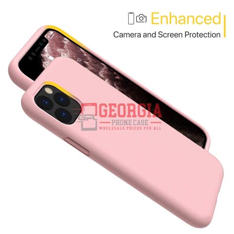 D87-Pink 6.7 inch iPhone 13 Pro Max Liquid Silicone Case Slim Soft Gel ...