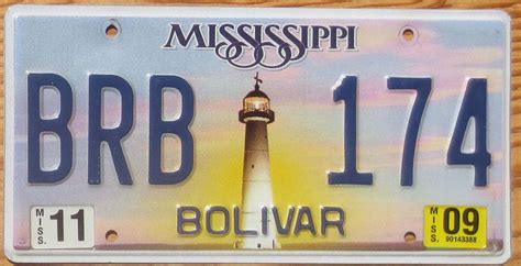 2009 Mississippi vg - Automobile License Plate Store: Collectible License Plates for Less