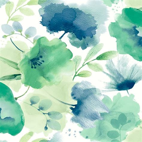 Green Floral Wallpaper