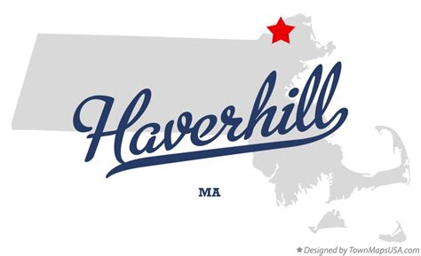 Map of Haverhill, MA, Massachusetts