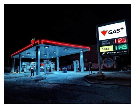 ITAP of a gas station at night. : r/itookapicture