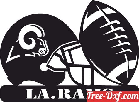 Download Los Angeles Rams NFL helmet LOGO svg elZOy High quality