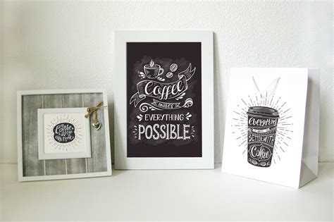 Set of Banners with coffee quotes. (25127) | Illustrations | Design Bundles