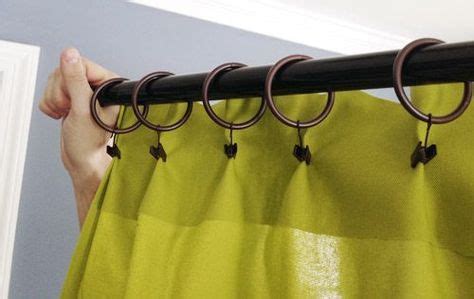 To make no-sew, no-fuss pleats in DIY curtain panels. You cant see the ...