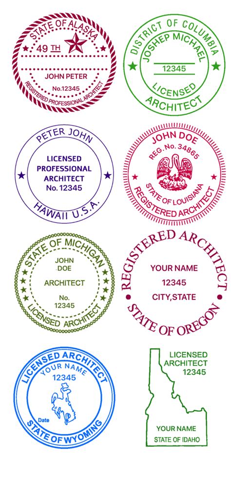 Download Architect Seal – Custom Stamps Online | Download Digital Seals Free