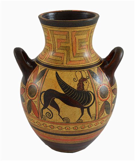 Minoan Pottery Amphora Vase Griffin Guardian Ancient Crete - Etsy UK