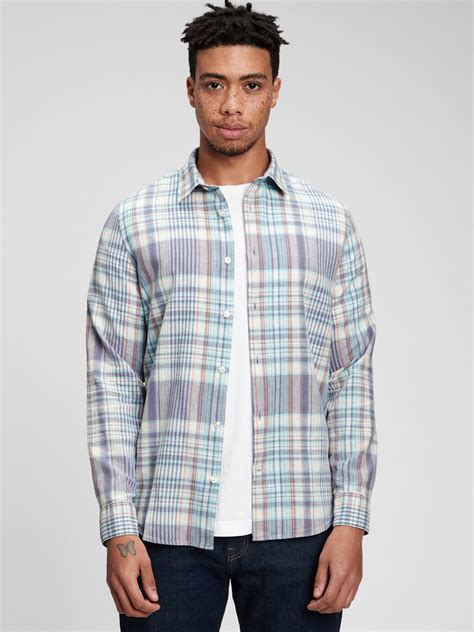 Plaid Shirt in Linen-Cotton | Gap