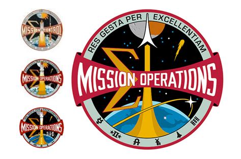 Achieve through excellence: NASA's new-but-familiar 'Flight Operations' emblem | collectSPACE