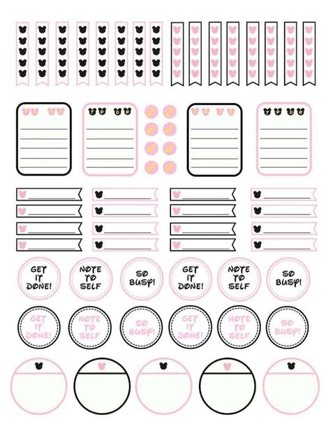 Free Disney Planner Stickers (Mickey & Minnie!) - DIY Candy