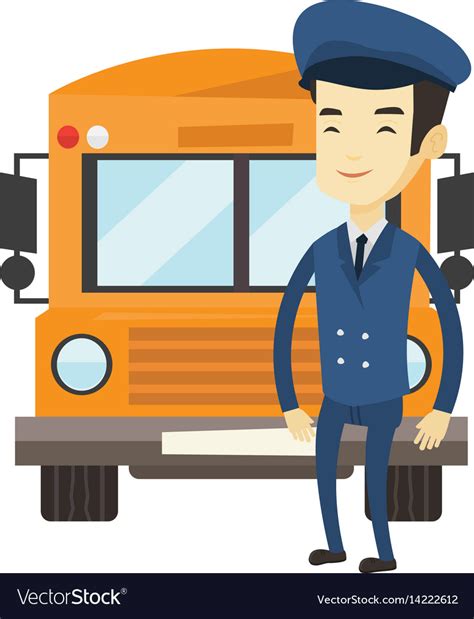 School bus driver Royalty Free Vector Image - VectorStock