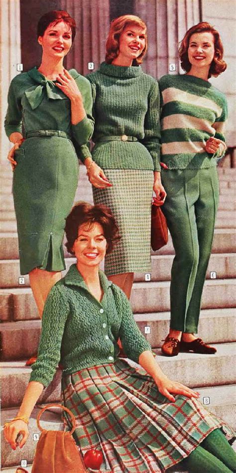 1960 How I remember the matching sweaters and wool skirts we wore to ...