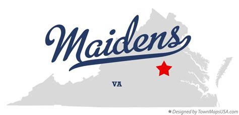 Map of Maidens, VA, Virginia