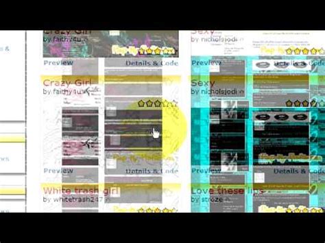 MySpace Profile Layout Tips : How to Make a MySpace Layout - YouTube