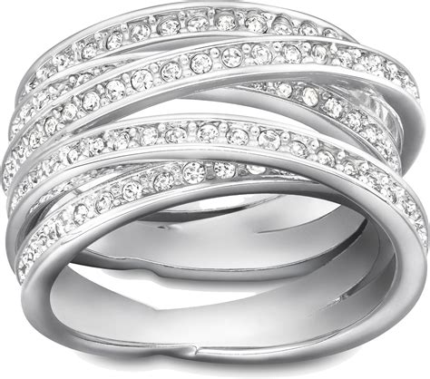 silver ring with diamonds PNG