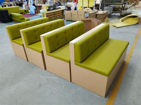 China I Shape Leather Upholstery Restaurant Banquette Bench Booth ...