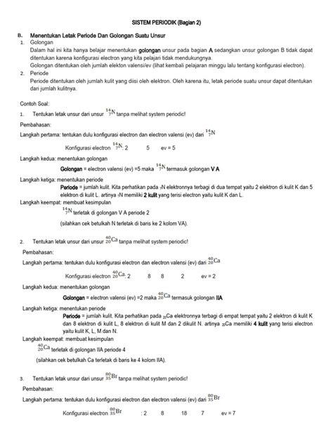 Sistem Periodik 2 | PDF