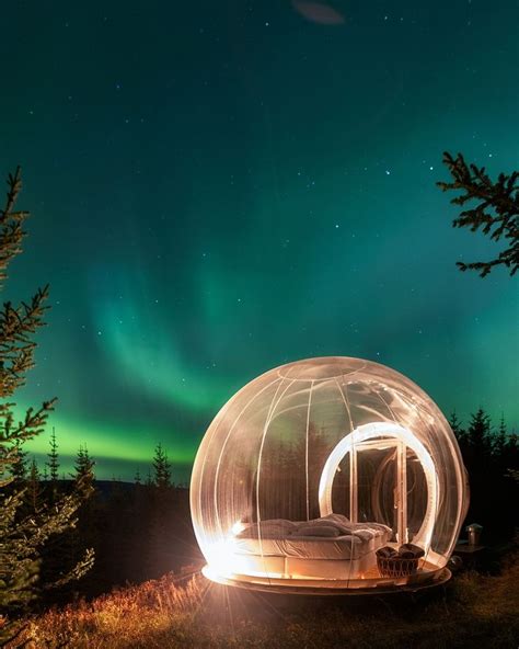 You Can Sleep Under the Northern Lights in This Outdoor Bubble-Shaped ...