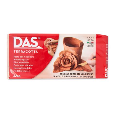 DAS Self-hardening clay 500g terracotta | Manumi.eu