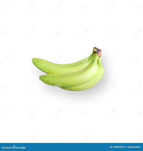 Banana Bunch Isolated on a White Background. Stock Photo - Image of bunch, yellow: 254844396