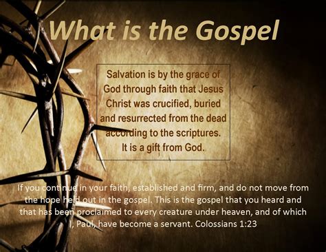 Preaching the Gospel - Preaching Acts Preaching the gospel