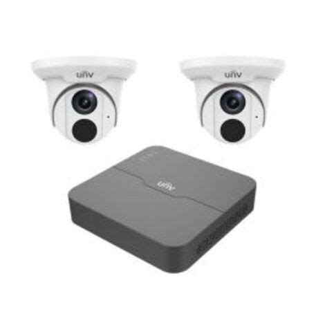 Uniview 4CH 8MP NVR & 2 x Uniview 5MP Turret IP Cameras