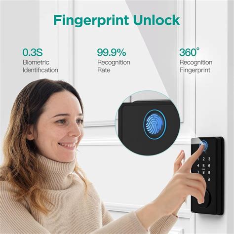 Smart Door Lock Biometric Fingerprint Touch Password Digital Keyless Keypad | eBay