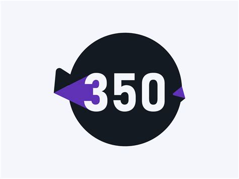 350 Number logo icon design vector image. Number logo icon design ...