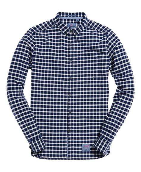 Men's - Ultimate Pinpoint Oxford Shirt in Templeton Navy Check ...