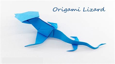 How to make origami paper Lizard? - YouTube