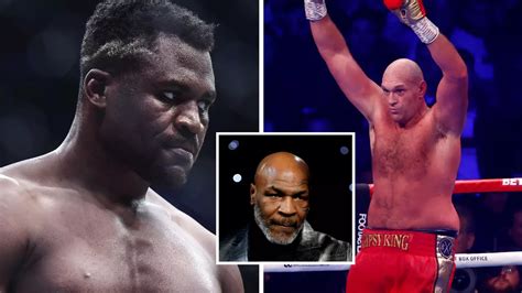 Francis Ngannou agrees to fight Tyson Fury in a cage with Mike Tyson as the referee - Boxing ...