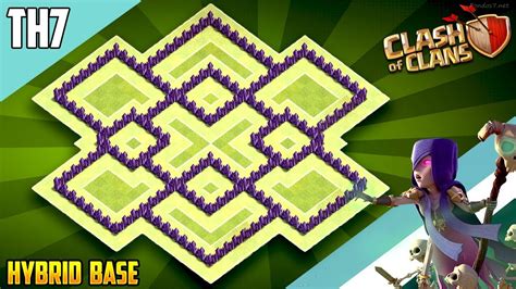 New Best TH7 HYBRID/TROPHY[defense] Base 2018!! Town Hall 7 Hybrid Base Design - Clash of Clans