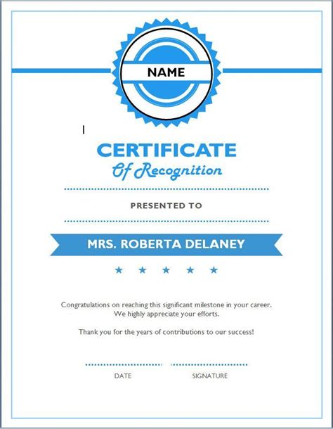 Free Printable Employee Recognition Certificates # With Employee Recognition Certific ...