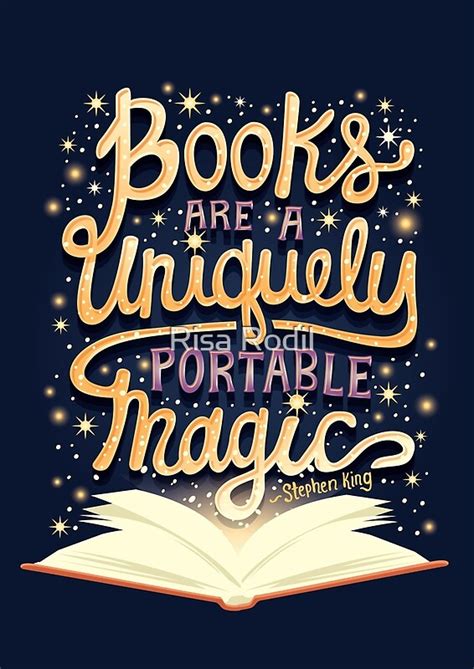 "Books are magic" by Risa Rodil | Redbubble