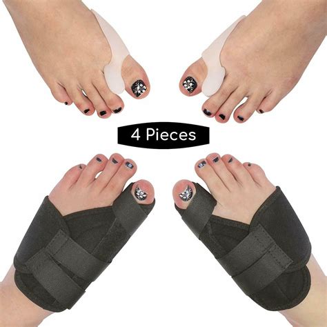 2 Types Big Toe Bunion Splint Straightener Corrector Hallux Valgu Pain Relief - Walmart.com ...