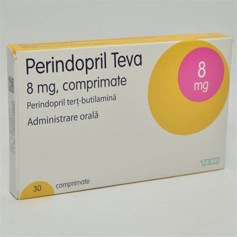 Perindopril Teva 8 mg, 30 comprimate | Catena.ro