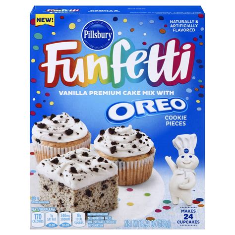 Pillsbury Funfetti Vanilla with Oreo Cookie Pieces Cake Mix - Shop ...