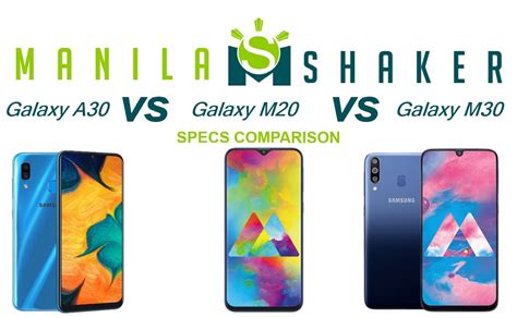 Samsung Galaxy A30 vs M20 vs M30 Specs Comparison - The best phone under Php15k goes to?