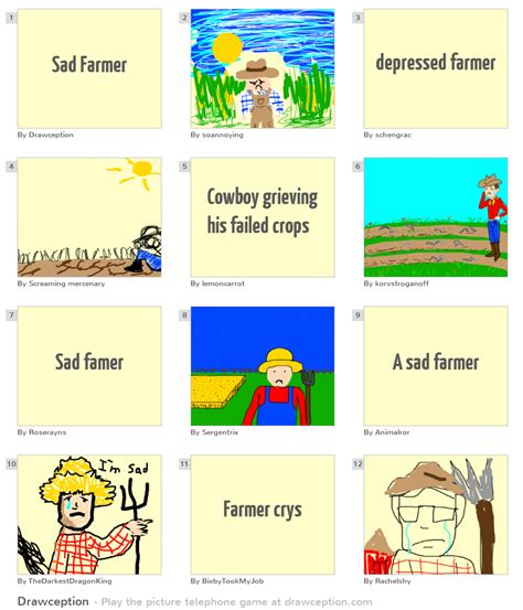 Sad Farmer - Drawception