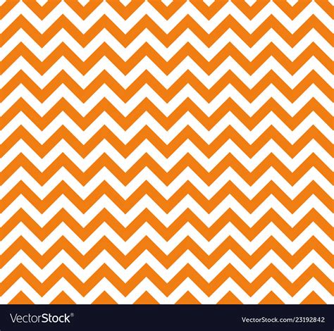 Orange and white zig zag seamless pattern Vector Image