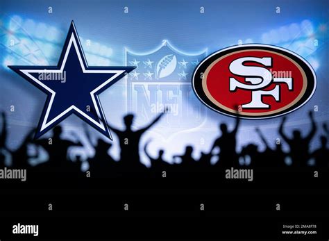 SAN FRANCISCO, USA, JANUARY 18, 2023: Dallas Cowboys vs. San Francisco ...