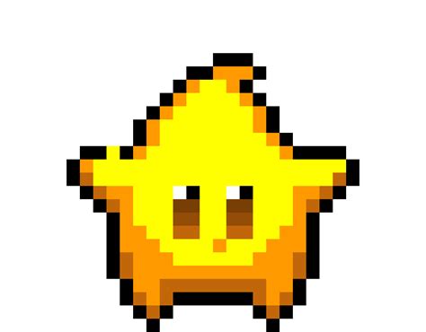 Luma from super mario galaxy pixel art